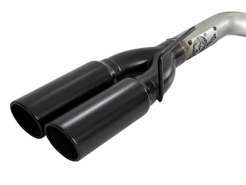 aFe Vulcan Series 4-3 cale 304SS Wydech Cat-Back z czarnymi końcówkami 2019 GM Silverado/Sierra 1500 V8-6.2L