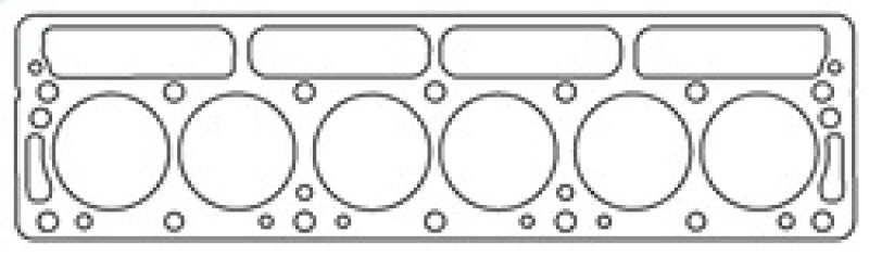 Cometic Triumph 1968-1971 TR6 I6 .063in Copper Cylinder Head Gasket-76mm Bore-Without Recessed Block