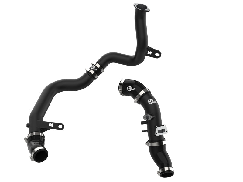 aFe 22-23 Hyundai Kona N L4 2.0L (t) BladeRunner Aluminum Hot and Cold Charge Pipe Kit - Black