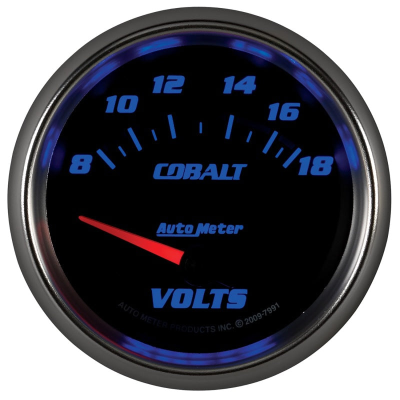 
                      
                        AutoMeter Gauge Voltmeter 2-5/8in. 18V Electric Cobalt
                      
                    