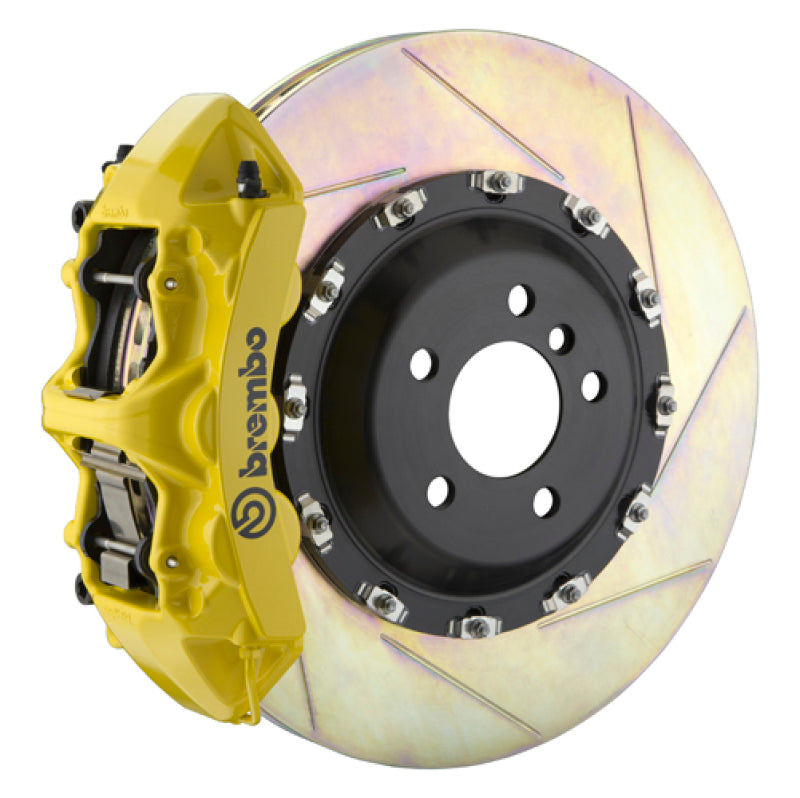 Brembo 10-19 Ghost Front GT BBK 6 Piston Cast 411x34 2pc Rotor Slotted Type-1- Yellow