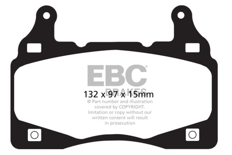 
                      
                        EBC 11-15 Chevrolet Camaro (5th Gen) 6.2 Redstuff Front Brake Pads
                      
                    