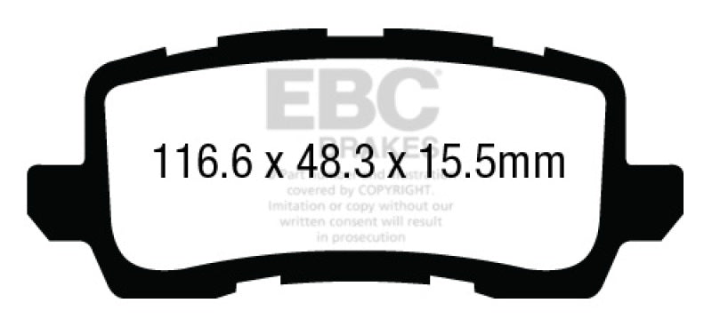 
                      
                        EBC 13+ Acura RLX 3.5 Yellowstuff Rear Brake Pads
                      
                    