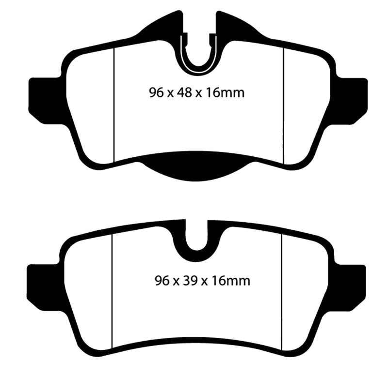 
                      
                        EBC 07-14 Mini Hardtop 1.6 Ultimax2 Rear Brake Pads
                      
                    