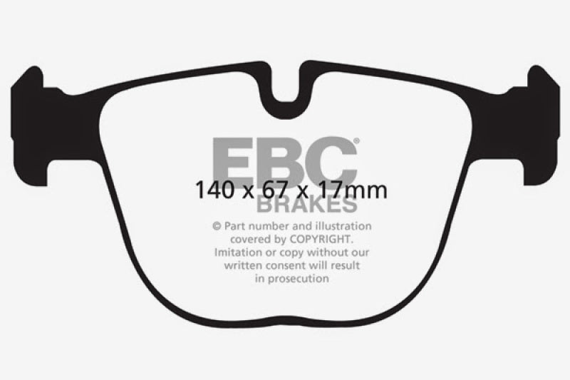 
                      
                        EBC 10+ BMW X5M 4.4 Twin Turbo Redstuff Rear Brake Pads
                      
                    