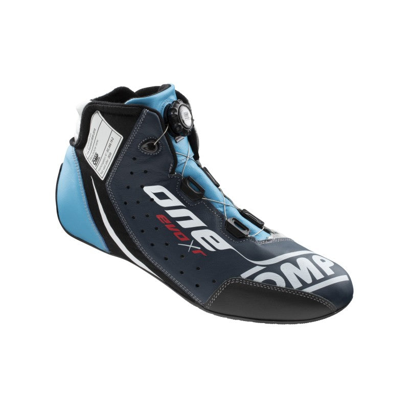 OMP One Evo X R Shoes Blue/Silver/Cyan - Size 44 (Fia 8856-2018)