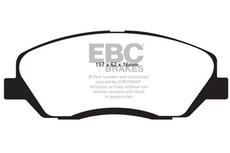 
                      
                        EBC 06-09 Hyundai Entourage 3.8 Greenstuff Front Brake Pads
                      
                    