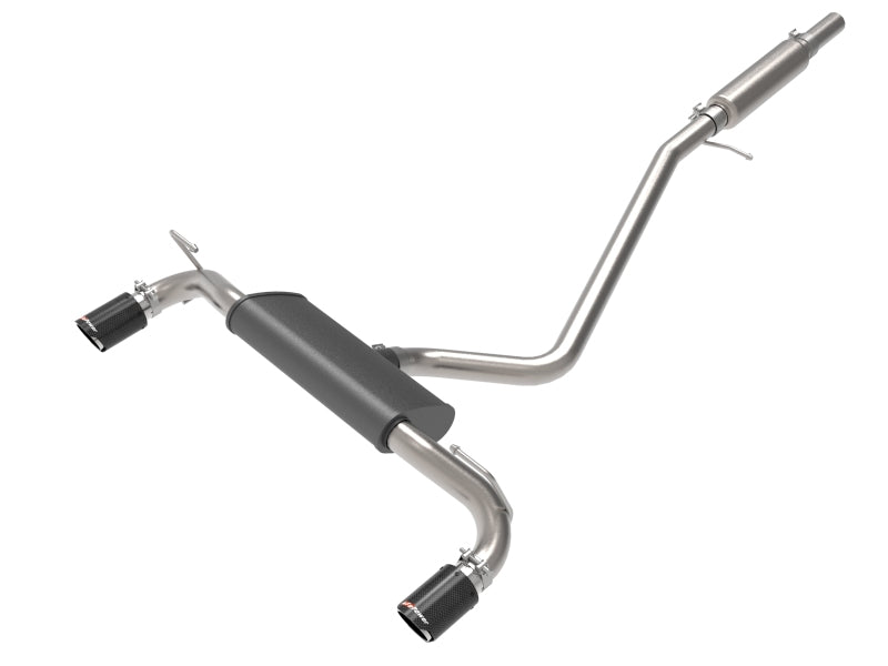 aFe Ford Bronco Sport 21-22 L3-1.5L (t)/L4-2.0L (t) układ wydechowy Cat-Back Vulcan – końcówki karbonowe