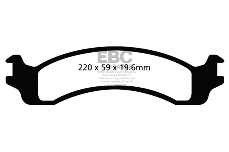 
                      
                        EBC 00-02 Dodge Ram 2500 Pick-up 5.2 2WD (Pad with wear sensor) Greenstuff Front Brake Pads
                      
                    