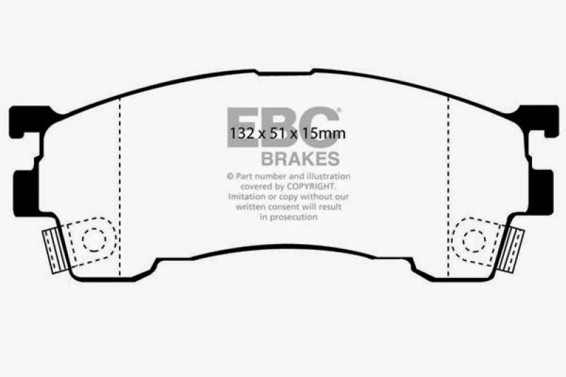 
                      
                        EBC 93-97 Ford Probe 2.0 16v Greenstuff Front Brake Pads
                      
                    