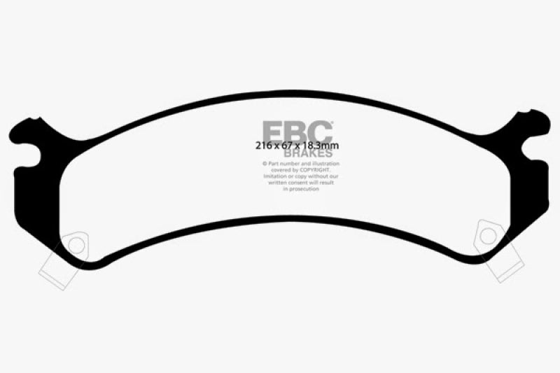 
                      
                        EBC 01-05 Cadillac Deville 4.6 HD Yellowstuff Front Brake Pads
                      
                    