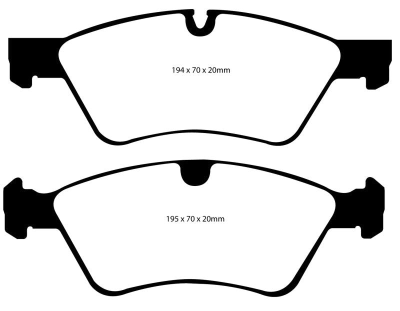 
                      
                        EBC 06 Mercedes-Benz E500 5.0 4-Matic Yellowstuff Front Brake Pads
                      
                    