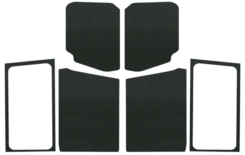 
                      
                        DEI 18-23 Jeep Wrangler JL 2-Door Boom Mat Complete Headliner Kit - 7 Piece - Black
                      
                    