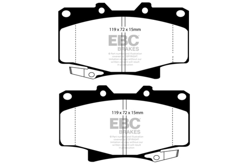 
                      
                        EBC 96-97 Lexus LX450 4.5 Yellowstuff Front Brake Pads
                      
                    