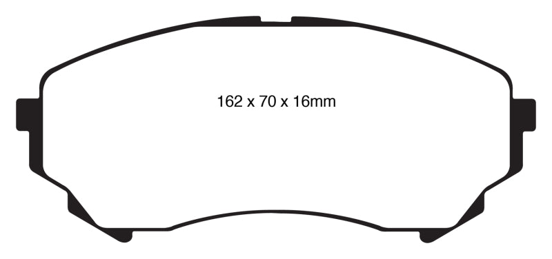 
                      
                        EBC 08-13 Cadillac CTS 3.6 (315mm Rear Rotors) Greenstuff Front Brake Pads
                      
                    