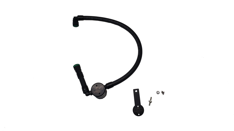 J&L 16-24 Dodge Durango / Jeep Grand Cherokee 3.6L Oil Separator 3.0 Passenger Side - Black Anod