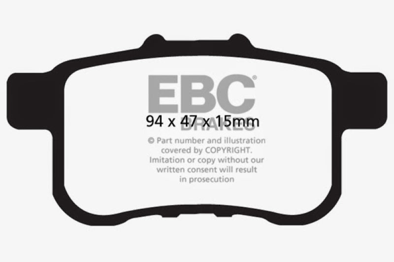 
                      
                        EBC 13+ Honda Accord Coupe 2.4 LX Ultimax2 Rear Brake Pads
                      
                    