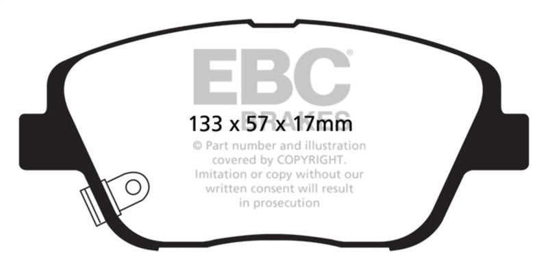 
                      
                        EBC 10-14 Hyundai Sonata 2.0 Turbo Greenstuff Front Brake Pads
                      
                    