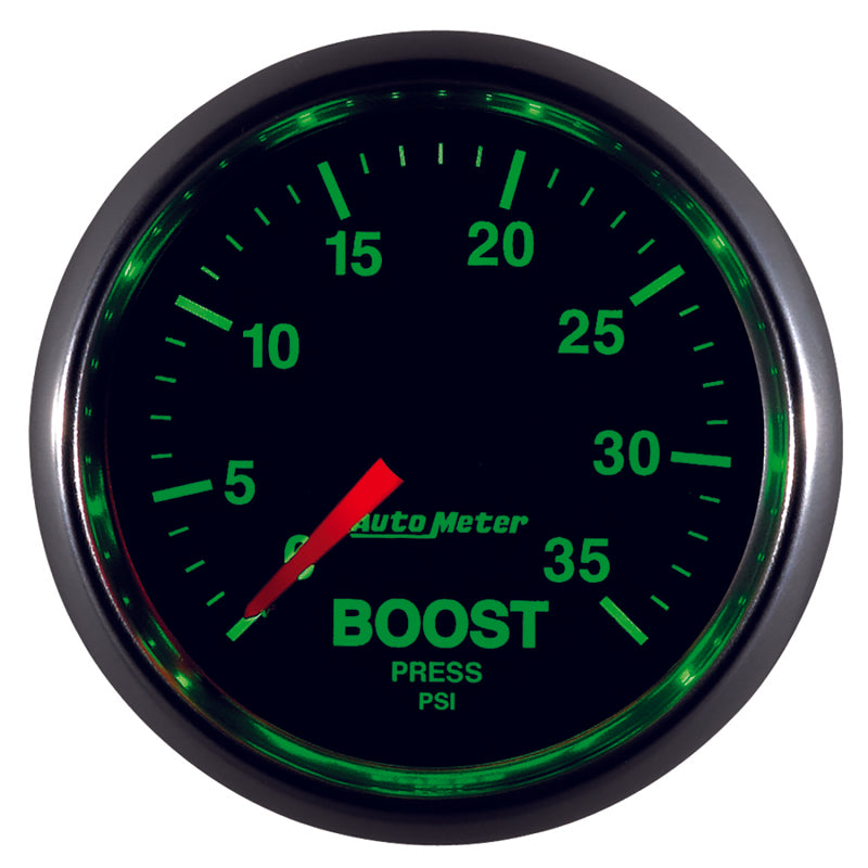 
                      
                        AutoMeter GS 2 1/16 inch 35PSI Mechanical Boost Gauge
                      
                    