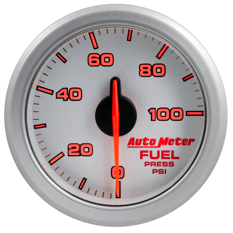 
                      
                        Autometer Airdrive 2-1/6in Fuel Pressure Gauge 0-100 PSI - Silver
                      
                    