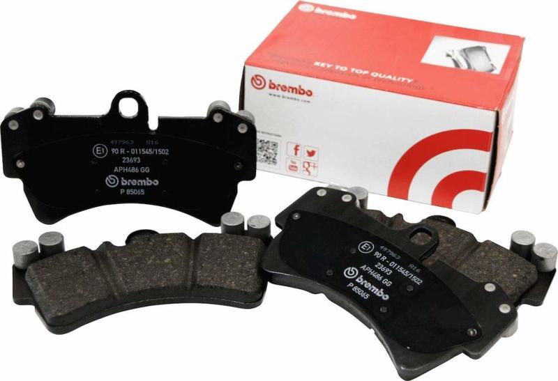 Brembo 04–07 Cadillac CTS/05–06 Ford GT/12–18 Tesla S Front Premium Low-Metal OE-Äquivalent-Pad