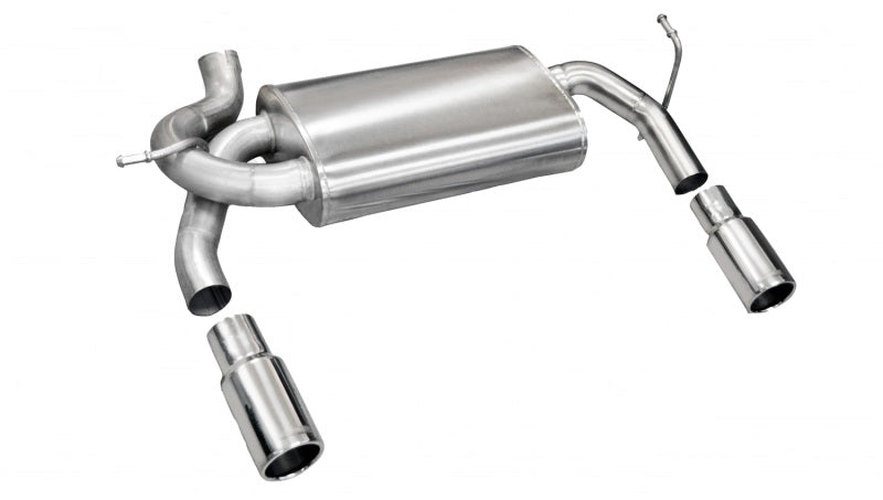 Corsa 2007–2011 Jeep Wrangler 3,8 l/12–14 Wrangler 3,6 l, polierter Sport-Axle-Back-Auspuff