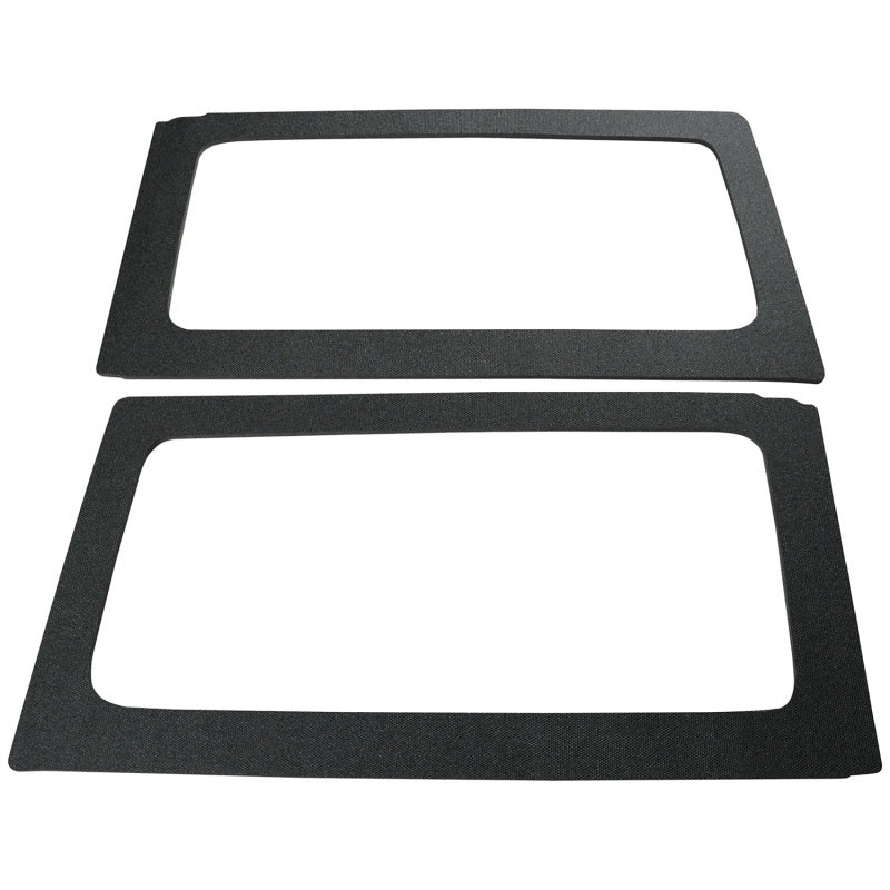 
                      
                        DEI 11-18 Jeep Wrangler JK 2-Door Boom Mat Rear Side Window Trim - 2 Piece - Black
                      
                    