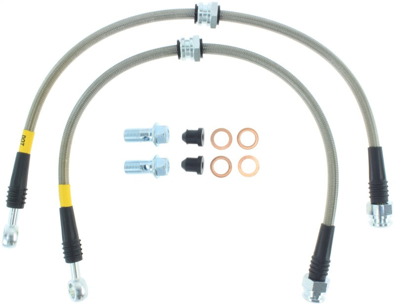 
                      
                        StopTech Stainless Steel Front Brake lines for 99-03 Mazda Protege
                      
                    