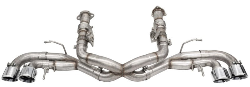 
                      
                        Corsa 20-24 Corvette C8 3in Xtreme Cat-Back Exhaust 4.5in Pol Quad Tips - Integrates stock AFM Valve
                      
                    