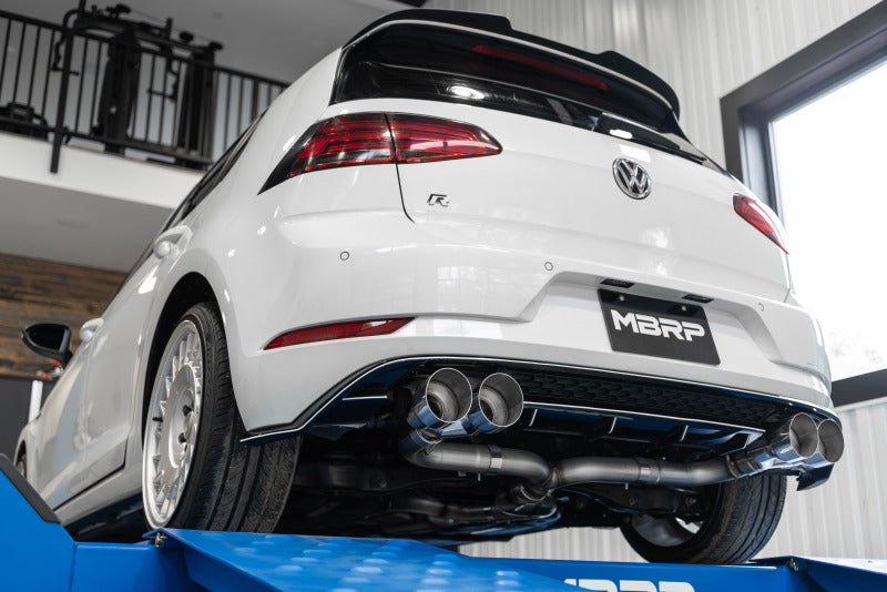 
                      
                        MBRP 15-19 VW Golf R 3in Cat Back Single Exit Exhaust Pro Series w/ Valve Delete - T304
                      
                    