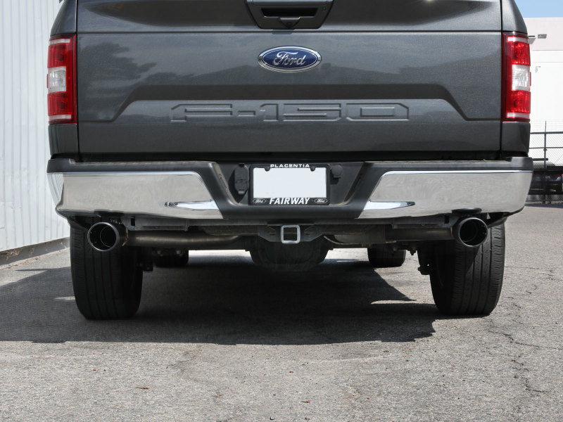 aFe Vulcan Series 3 cale 304SS Cat-Back z czarnymi końcówkami 15-20 Ford F-150 V6 2,7L/3,5L(tt) / V8 5,0L