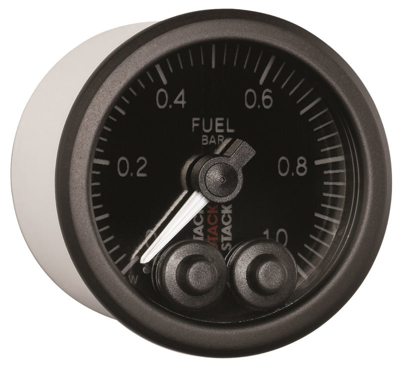 
                      
                        Autometer Stack 52mm 0-1 Bar M10 Male Pro-Control Fuel Pressure Gauge - Black
                      
                    