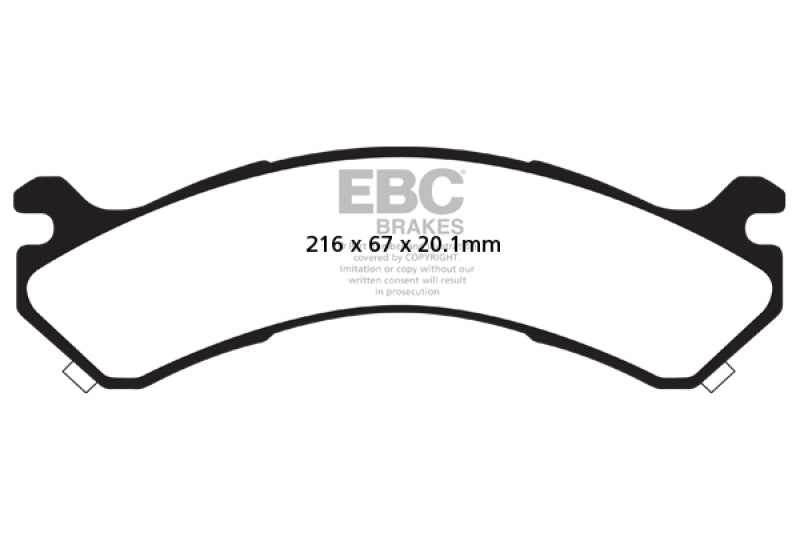 
                      
                        EBC 01-05 Chevrolet Silverado 3500 (2WD) Yellowstuff Rear Brake Pads
                      
                    