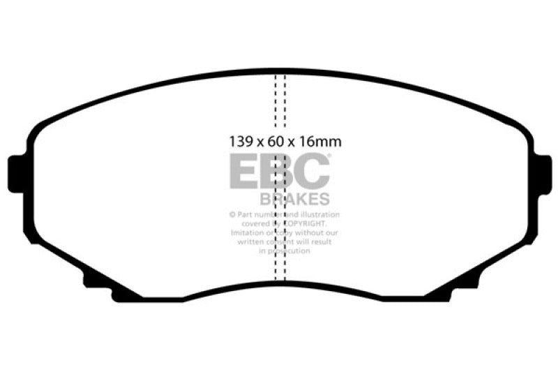 
                      
                        EBC 00-02 Mazda MPV 2.5 Greenstuff Front Brake Pads
                      
                    