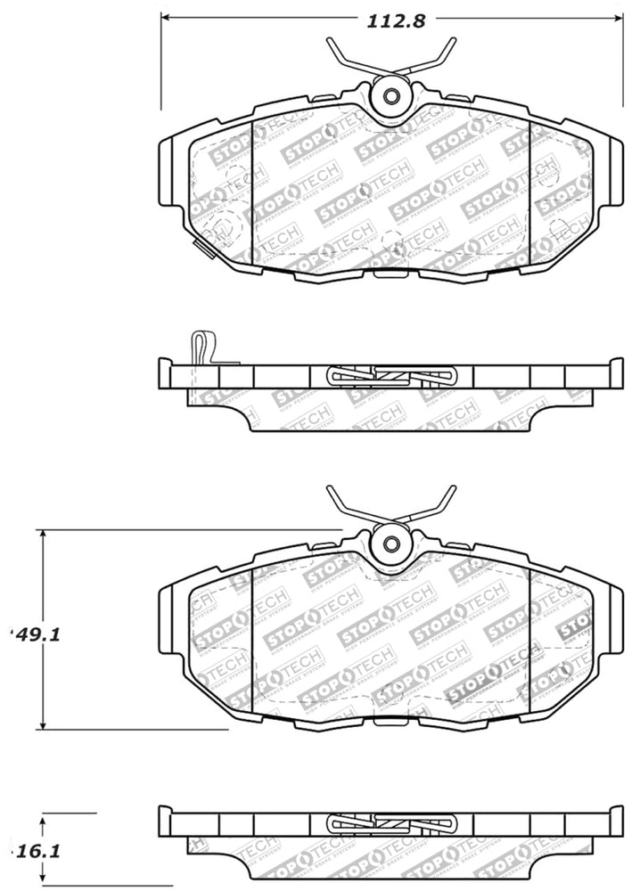 
                      
                        StopTech Performance Brake Pads
                      
                    