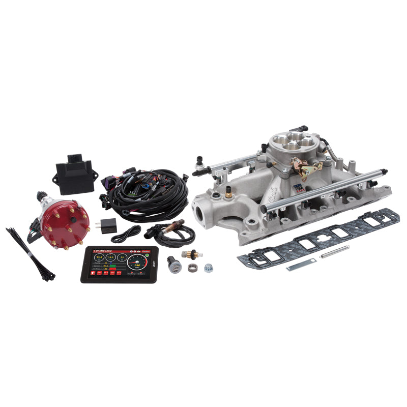 
                      
                        Edelbrock Pro Flo 4 Fuel Injection Kit Seq Port Ford 289-302 ci 550 HP 29 LbHr Injectors Satin
                      
                    