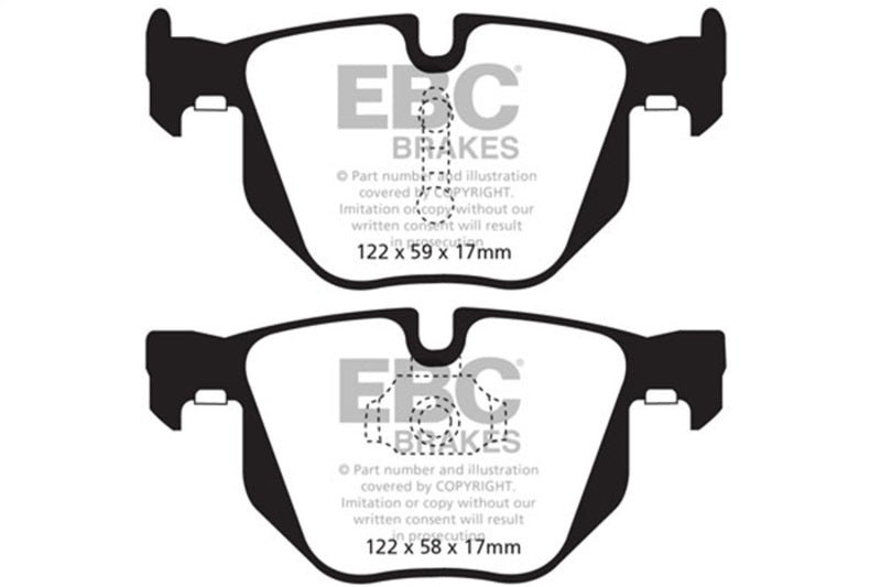 
                      
                        EBC 10-14 BMW X5 3.0 Turbo (35) Greenstuff Rear Brake Pads
                      
                    