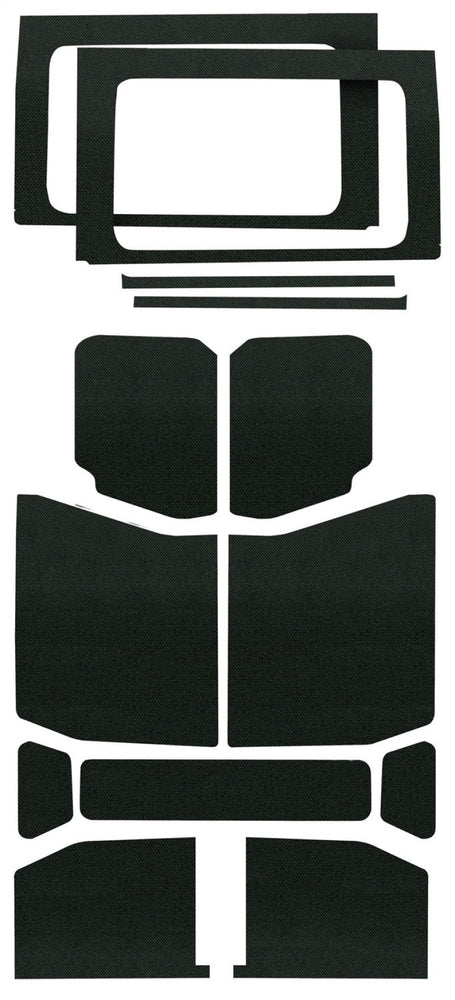 
                      
                        DEI 18-23 Jeep Wrangler JL 4-Door Boom Mat Complete Headliner Kit - 13 Piece - Black
                      
                    