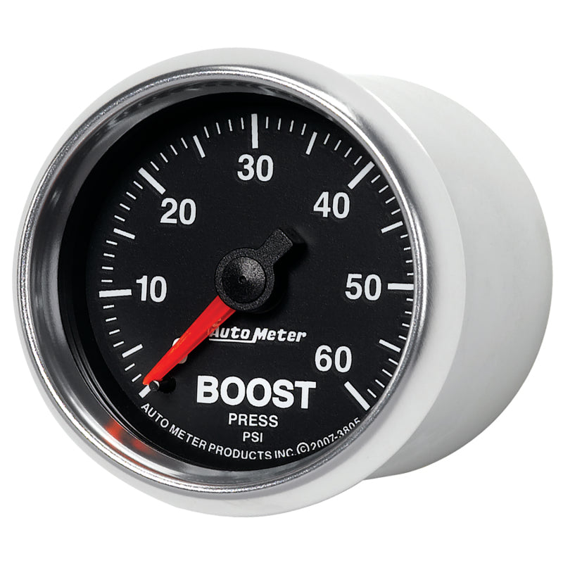 
                      
                        Autometer GS 52mm 0-60 psi Mechanical Boost Gauge
                      
                    