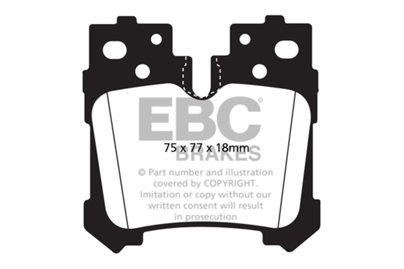 
                      
                        EBC 07+ Lexus LS460 4.6 Greenstuff Rear Brake Pads
                      
                    