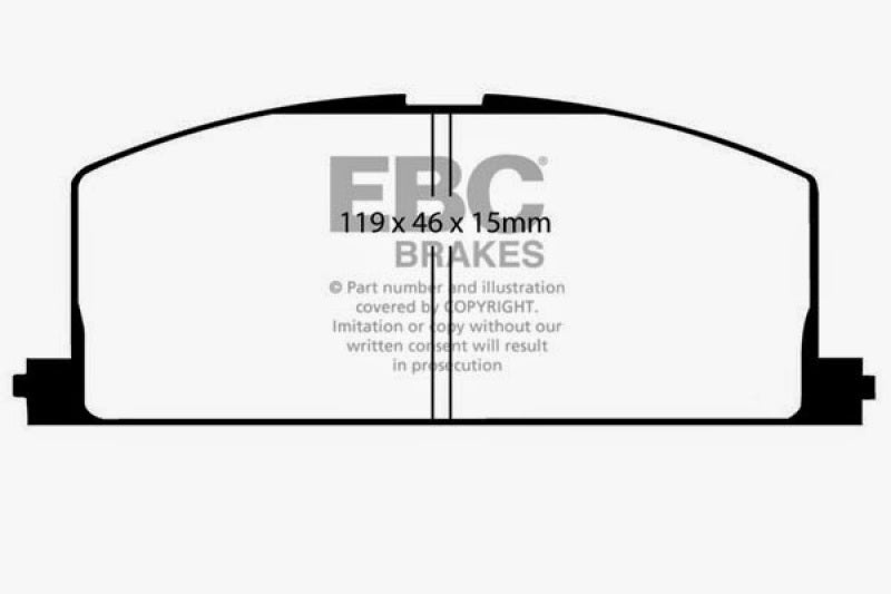 
                      
                        EBC 90-91 Toyota Celica 1.6 Yellowstuff Front Brake Pads
                      
                    