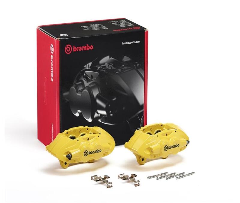 Brembo OE 16-21 BMW M2/17-18 M3/17-20 M4/14-16 M235i Hydraulic Front X-Style Brake Calipers - Yellow