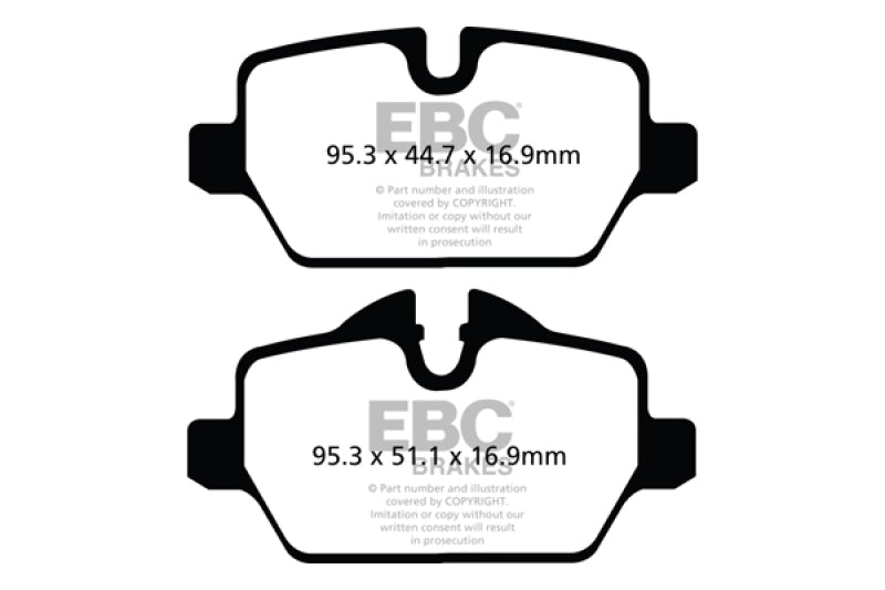 
                      
                        EBC 10+ Mini Countryman 1.6 Cooper Redstuff Rear Brake Pads
                      
                    