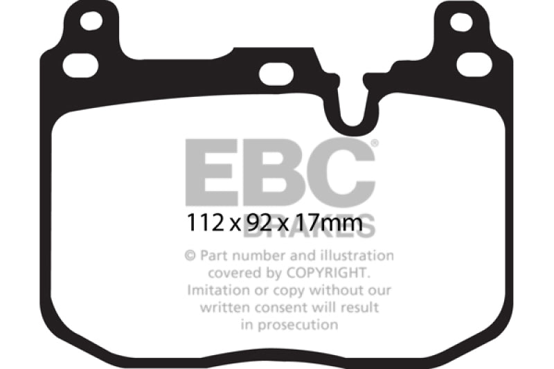 
                      
                        EBC 14+ BMW M3 3.0 Twin Turbo (F80) Redstuff Front Brake Pads
                      
                    