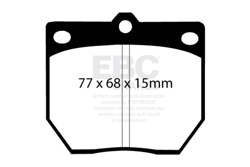 
                      
                        EBC 70-74 Datsun 240Z 2.4 Greenstuff Front Brake Pads
                      
                    