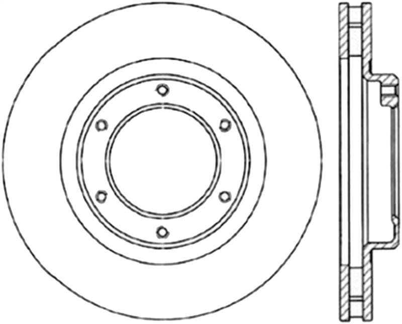 StopTech Cryo Slotted Sport Brake Rotor - Right