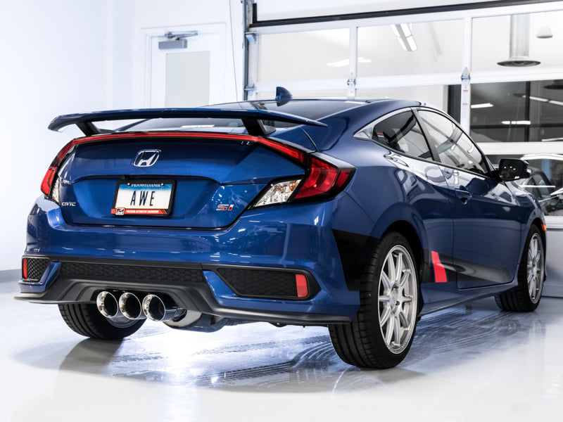 
                      
                        AWE Tuning 2016+ Honda Civic Si Touring Edition Exhaust w/Front Pipe & Triple Chrome Silver Tips
                      
                    