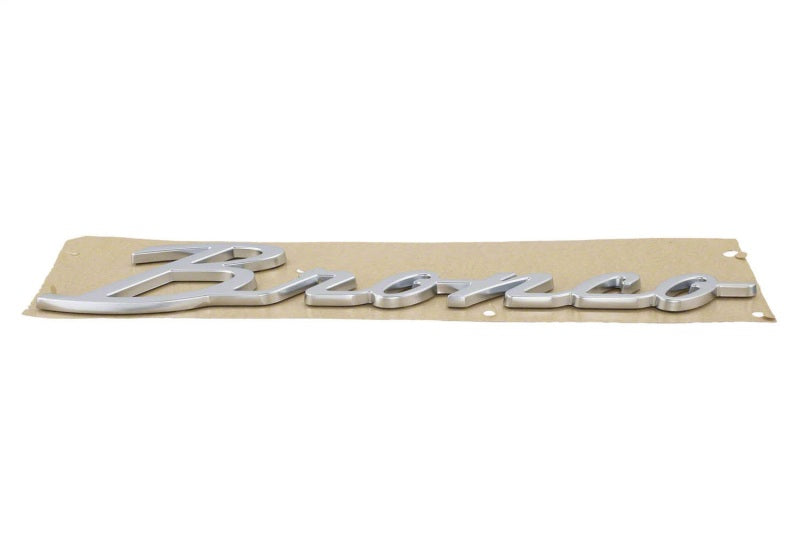 
                      
                        Ford Racing 21-23 Bronco Script Fender Badge - Silver
                      
                    