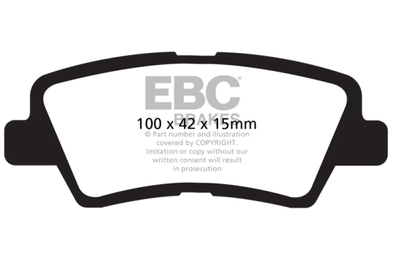 
                      
                        EBC 12+ Hyundai Accent 1.6 Greenstuff Rear Brake Pads
                      
                    