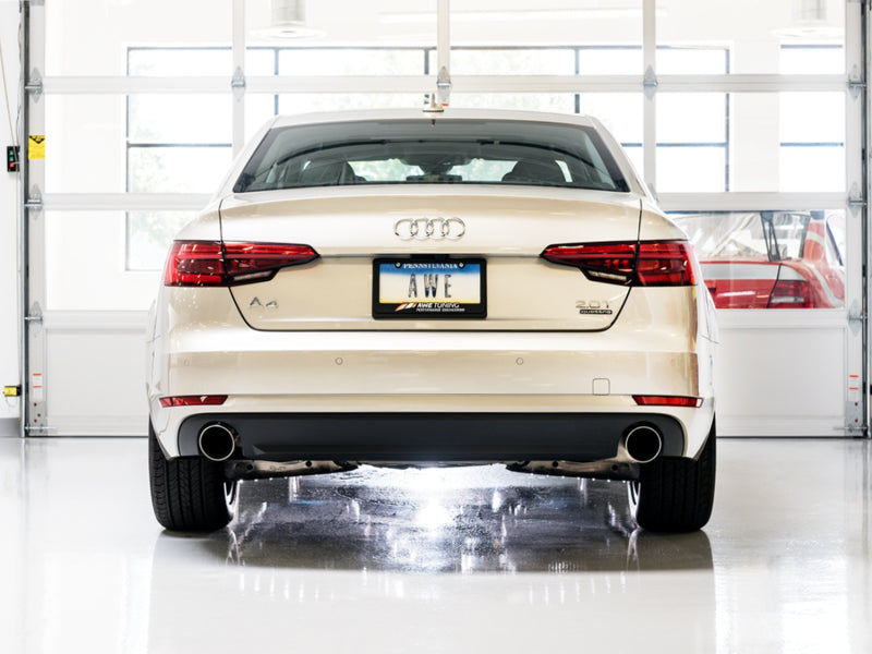 
                      
                        AWE Tuning Audi B9 A4 Touring Edition Auspuff mit Doppelauslass – Chrom-Silber-Endstücke (inkl. DP)
                      
                    